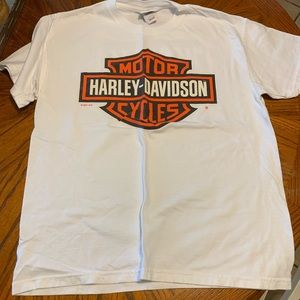 White Harley Davidson T Shirt